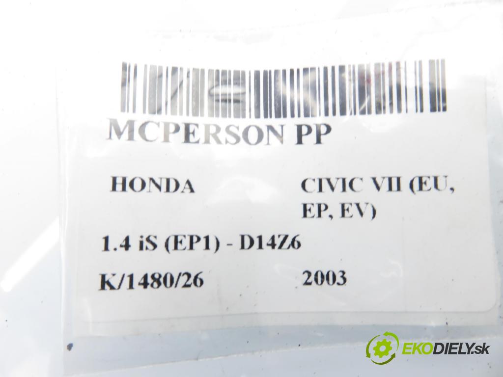 HONDA CIVIC VII Hatchback (EU, EP, EV) HB 2003 66,00 1.4 iS (EP1) 90 - D14Z6 1396,00 MCPERSON PP