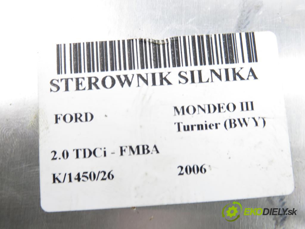 FORD MONDEO III Turnier (BWY) KOMBI 2006 96,00 2.0 TDCi - FMBA 1998,00 Riadiaca jednotka Motor 6S7112A650BC