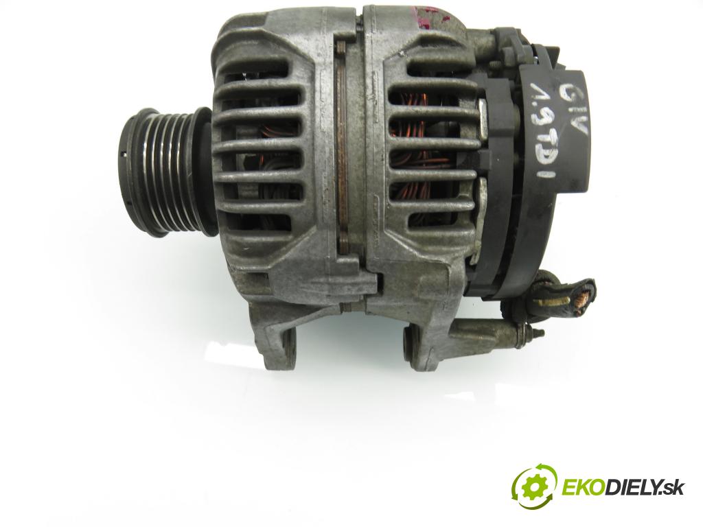 VW GOLF IV (1J1) HB 1998 66,00 1.9 TDI 90 - ALH 1896,00 Alternátor 038903023L ; 0124325001 (Alternátor)