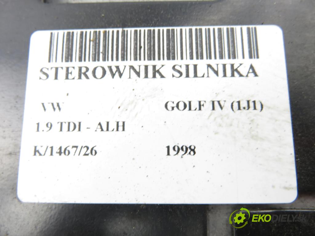 VW GOLF IV (1J1) HB 1998 66,00 1.9 TDI 90 - ALH 1896,00 Riadiaca jednotka Motor 038906018AE ; 0281001851