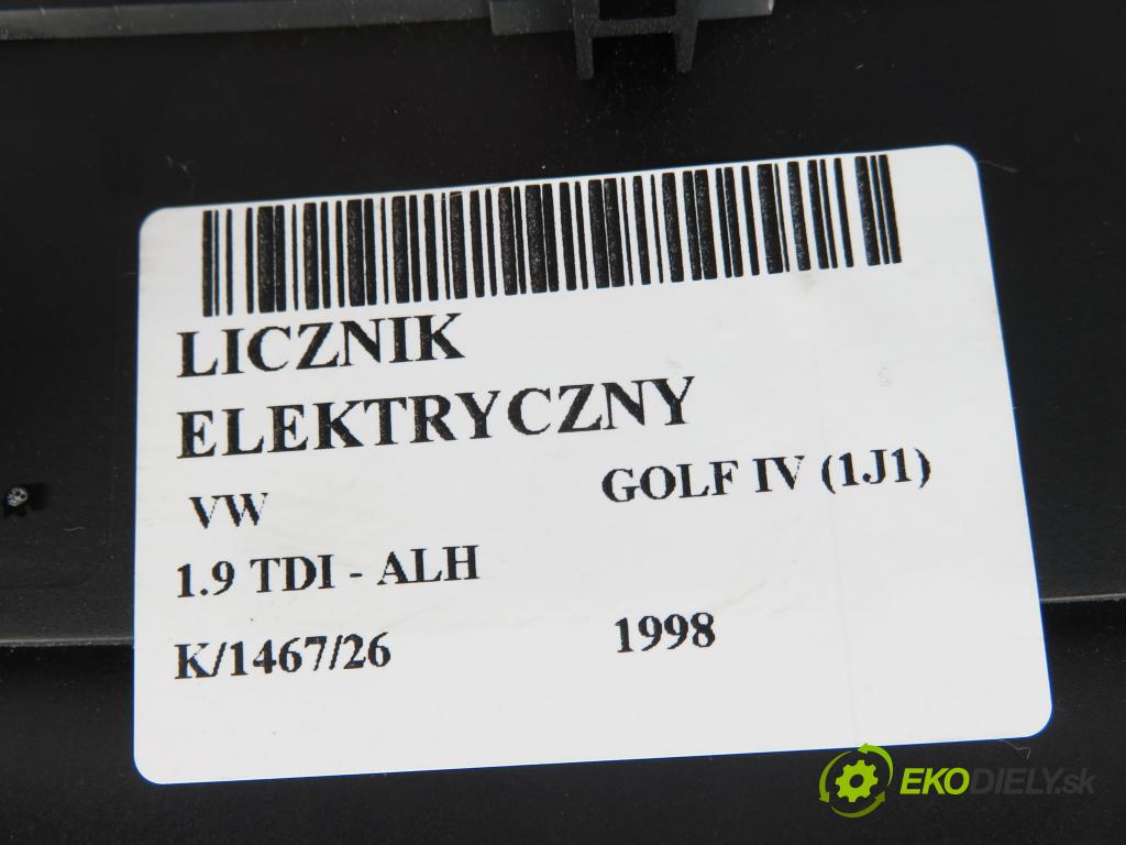 VW GOLF IV (1J1) HB 1998 66,00 1.9 TDI 90 - ALH 1896,00 prístrojovka elektrický 1J0919881D