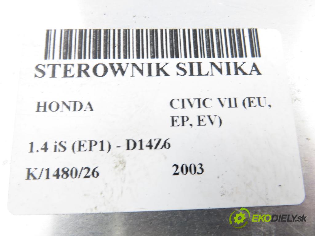 HONDA CIVIC VII Hatchback (EU, EP, EV) HB 2003 66,00 1.4 iS (EP1) 90 - D14Z6 1396,00 řídící jednotka motora 37820PMAG21 ; 8681672304