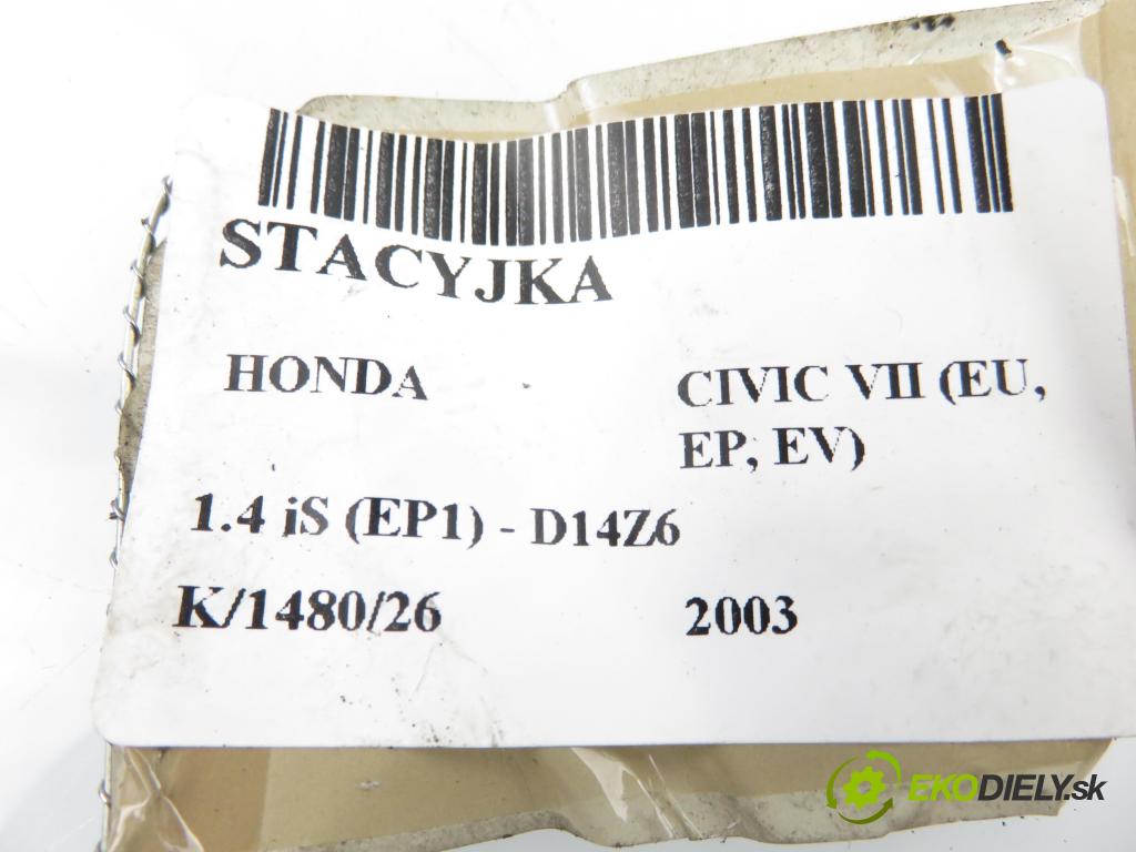 HONDA CIVIC VII Hatchback (EU, EP, EV) HB 2003 66,00 1.4 iS (EP1) 90 - D14Z6 1396,00 spinačka 39730S7A (Spínacia skrinka)