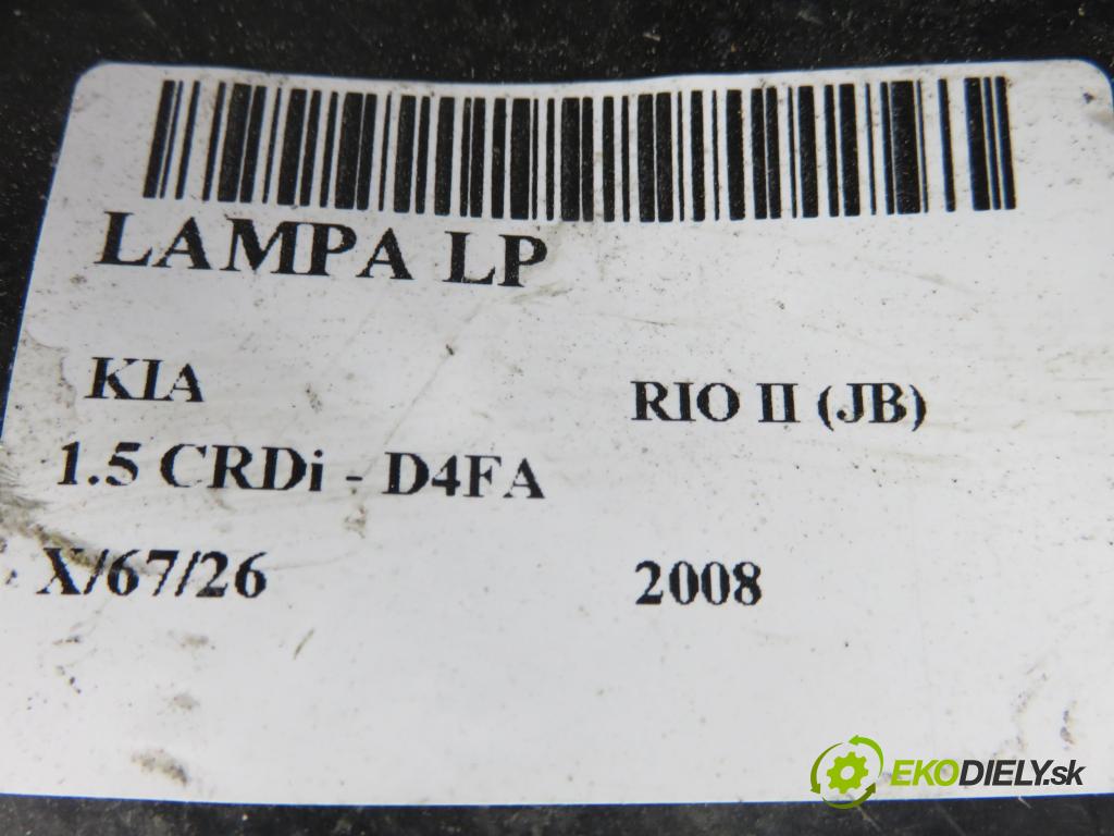 KIA RIO II (JB) HB 2008 81,00 1.5 CRDi 110 - D4FA 1493,00 Svetlo LP 921011G0L