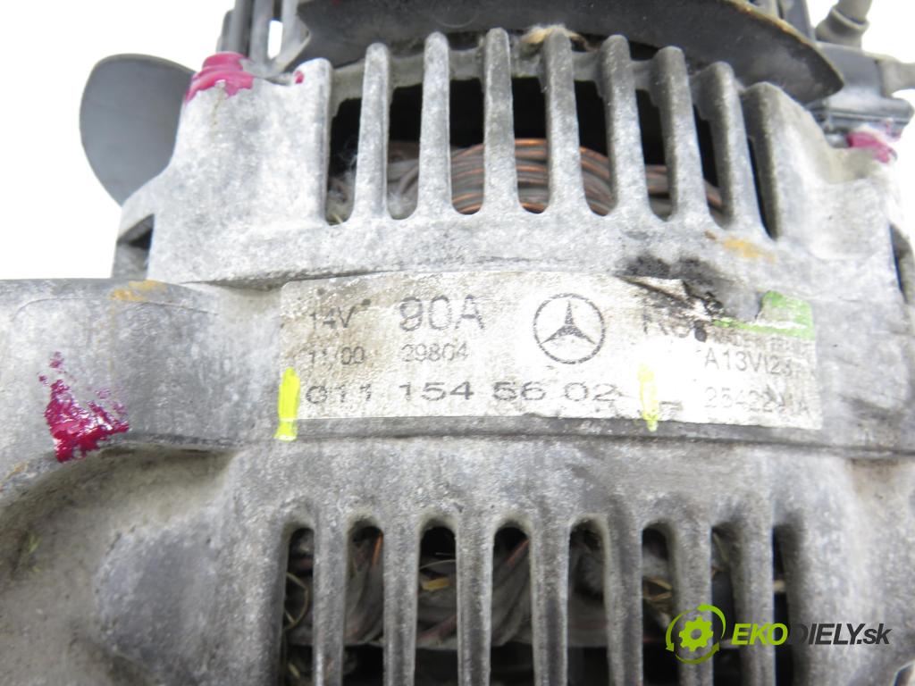 MERCEDES-BENZ KLASA A (W168) HB 2000 75,00 1.6 102 A 160  M 166.960 1598,00 Alternátor 0111545602 (Alternátor)