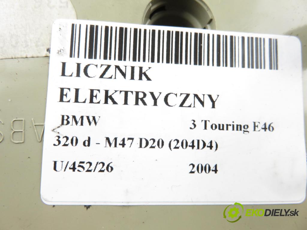 BMW 3 Touring (E46) KOMBI 2004 110,00 320 d - M47 D20 (204D4) 1995,00 Prístrojovka elektrický 6931245 ; 0263639080