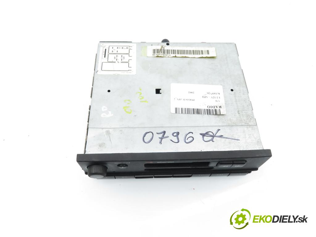 VW POLO (9N_) HB 2002 47,00 1.2 12V 64 - AZQ 1198,00 RADIO Modul