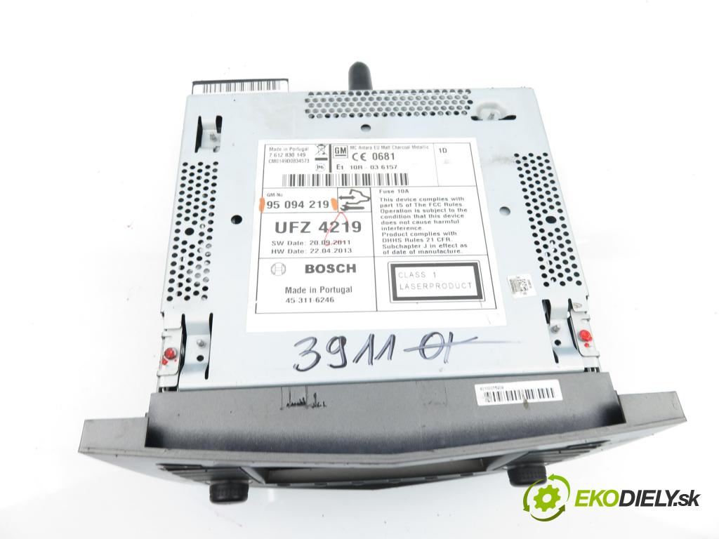 OPEL ANTARA A (L07) SUV 2012 135,00 2.2 CDTi 4x4 - A 22 DMH 2231,00 RADIO CD 95094219