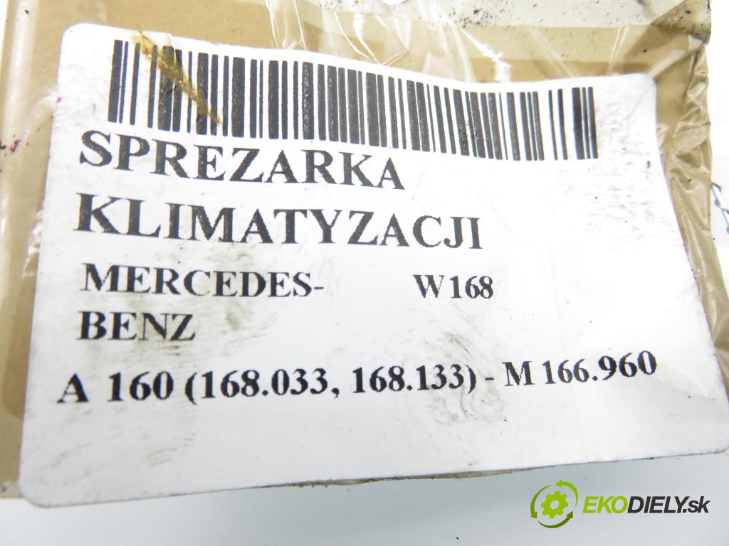 MERCEDES-BENZ KLASA A (W168) HB 2000 75,00 1.6 102 A 160 M 166.960 1598,00 KOMPRESOR: klimatizace 4472208231 (Kompresor klimatizace)
