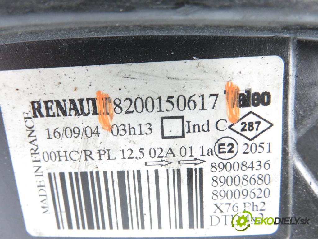 RENAULT KANGOO (KC0/1_) FURGON 2004 48,00 1.5 dCi 70 - K9K 704 1461,00 Svetlo PP 8200150617