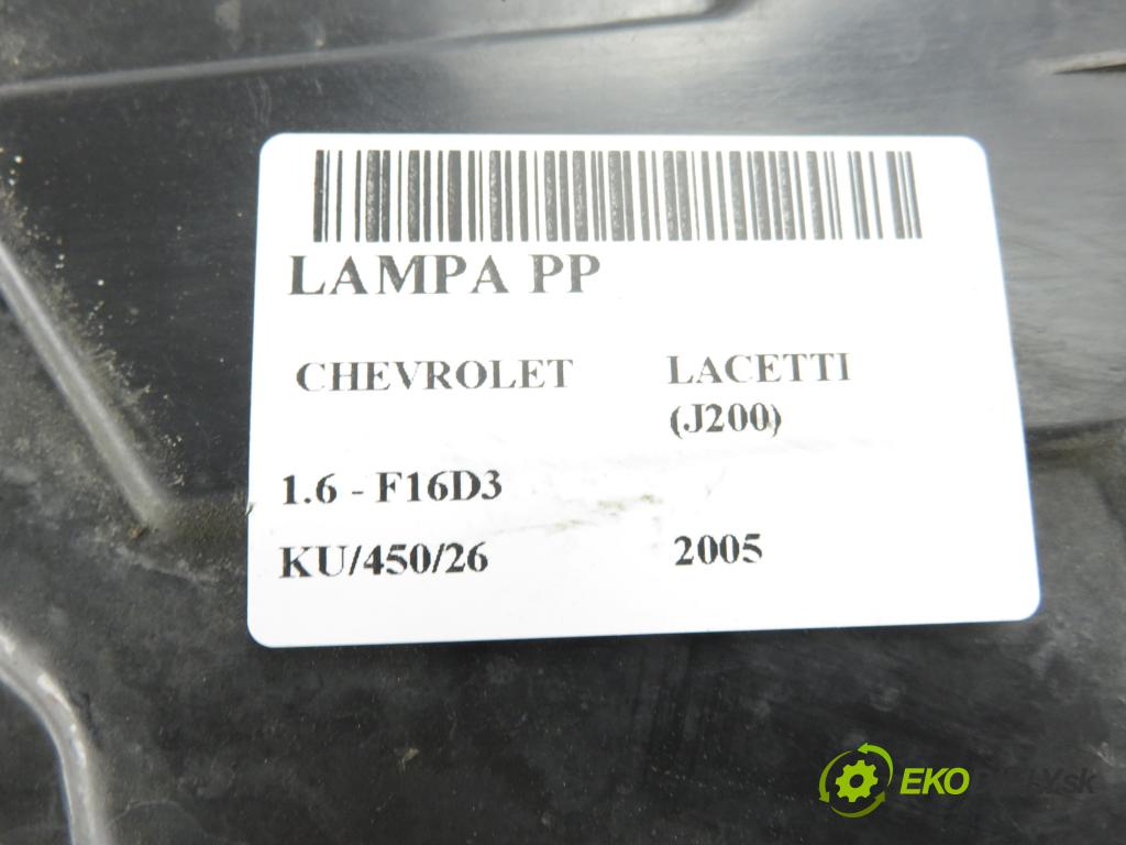 CHEVROLET LACETTI (J200) HB 2005 80,00 1.6 - F16D3 1598,00 Svetlo PP