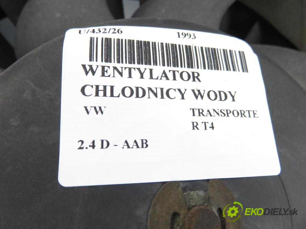 VW TRANSPORTER IV Platforma / podwozie (70E, 70L, 70M, 7DE, 7DL KABINA/PLATFORMA 1993 57,00 2.4 D 78 - AAB 2370,00 Ventilátor chladič vody 701121207B ; 701121205