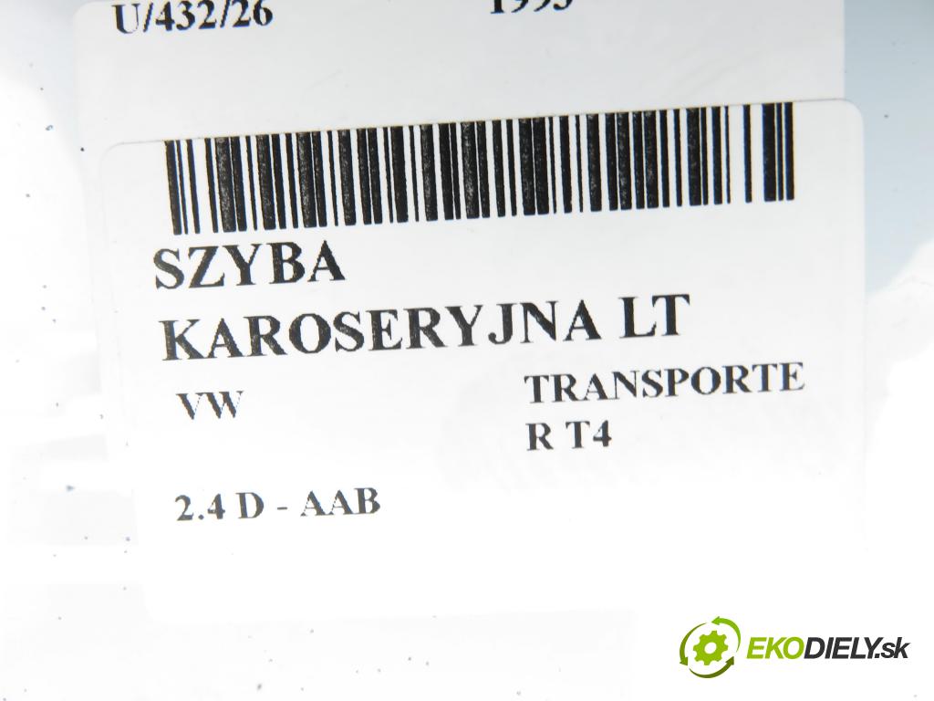 VW TRANSPORTER IV Platforma / podwozie (70E, 70L, 70M, 7DE, 7DL KABINA/PLATFORMA 1993 57,00 2.4 D 78 - AAB 2370,00 Okno dverí LT