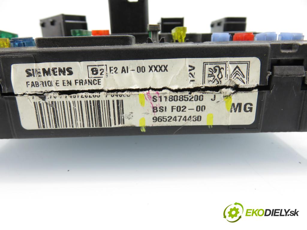 CITROEN C3 I (FC_) HB 2004 50,00 1.4 HDi - 8HZ (DV4TD) 1398,00 MODUL BSI S118085200J ; 9652474480