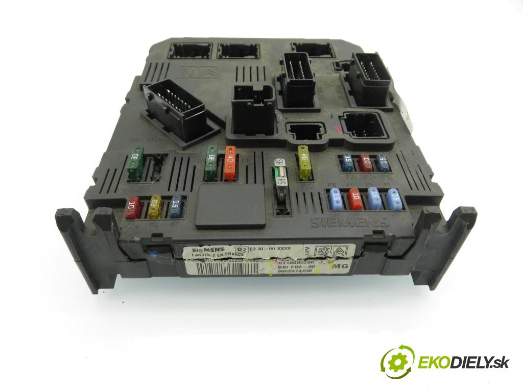CITROEN C3 I (FC_) HB 2004 50,00 1.4 HDi - 8HZ (DV4TD) 1398,00 MODUL BSI S118085200J ; 9652474480