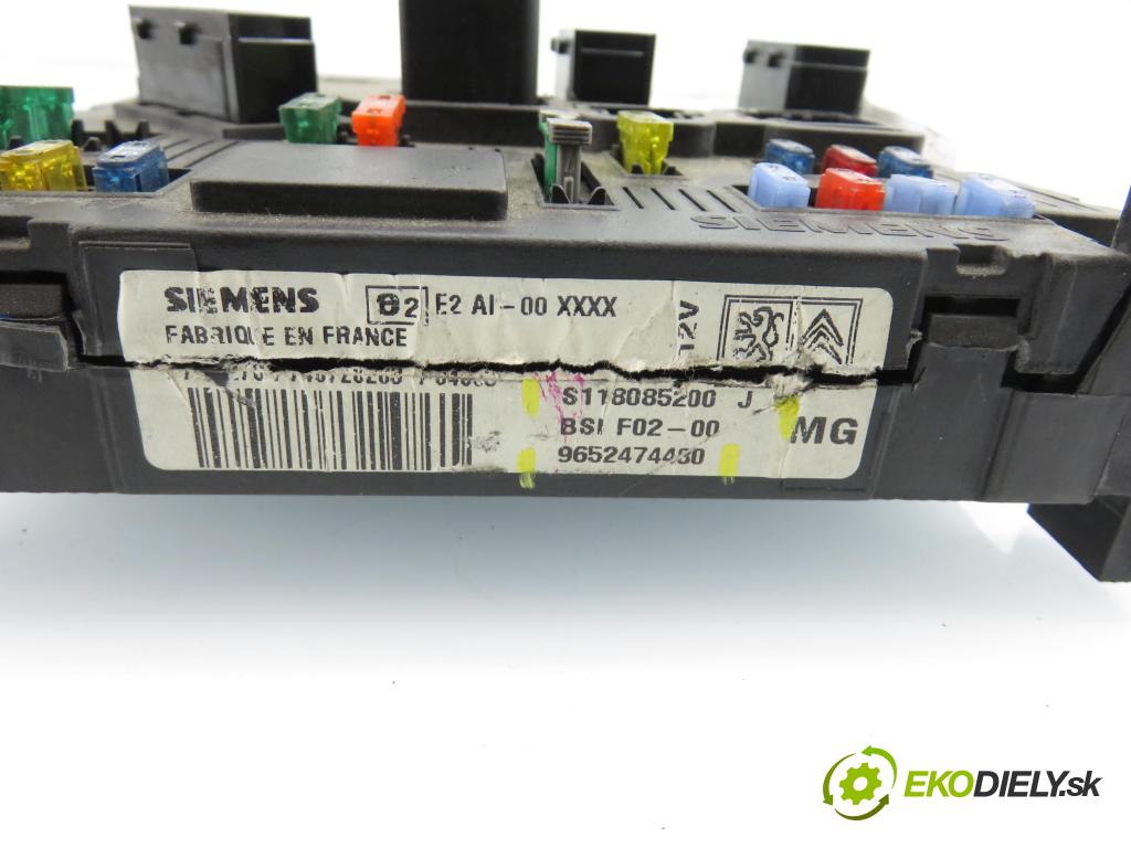 CITROEN C3 I (FC_) HB 2004 50,00 1.4 HDi - 8HZ (DV4TD) 1398,00 MODUL BSI S118085200J ; 9652474480