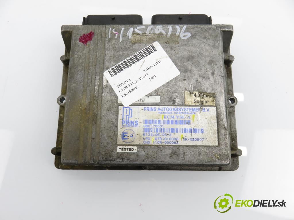 TOYOTA YARIS (_P1_) HB 2004 64,00 1.3 VVTi 87 - 2SZ-FE 1298,00 Riadiaca jednotka LPG ECMVSI4 ; 67R010098
