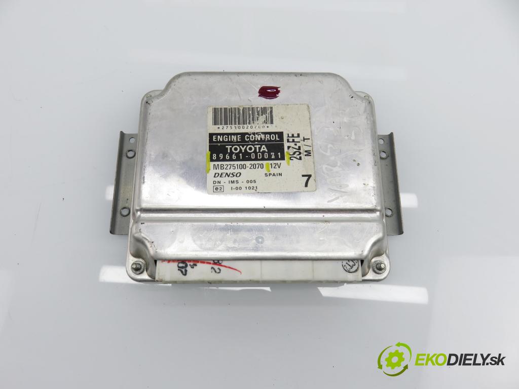 TOYOTA YARIS (_P1_) HB 2004 64,00 1.3 VVTi 87 - 2SZ-FE 1298,00 Riadiaca jednotka Motor 896610D071 ; MB2751002070