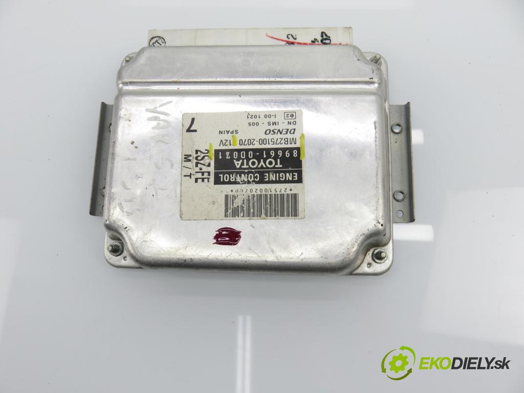 TOYOTA YARIS (_P1_) HB 2004 64,00 1.3 VVTi 87 - 2SZ-FE 1298,00 Riadiaca jednotka Motor 896610D071 ; MB2751002070