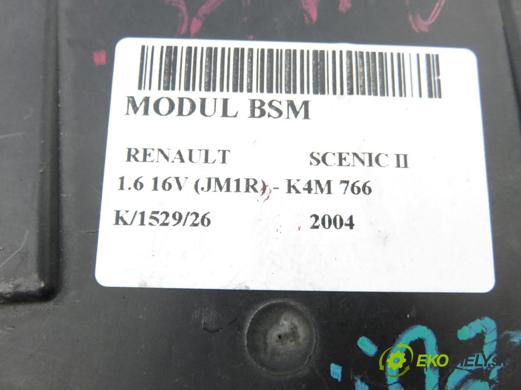 RENAULT SCENIC II (JM0/1_) MINIVAN 2004 82,00 1.6 16V (JM1R) 112 - K4M 766 1598,00 MODUL BSI 8200606826