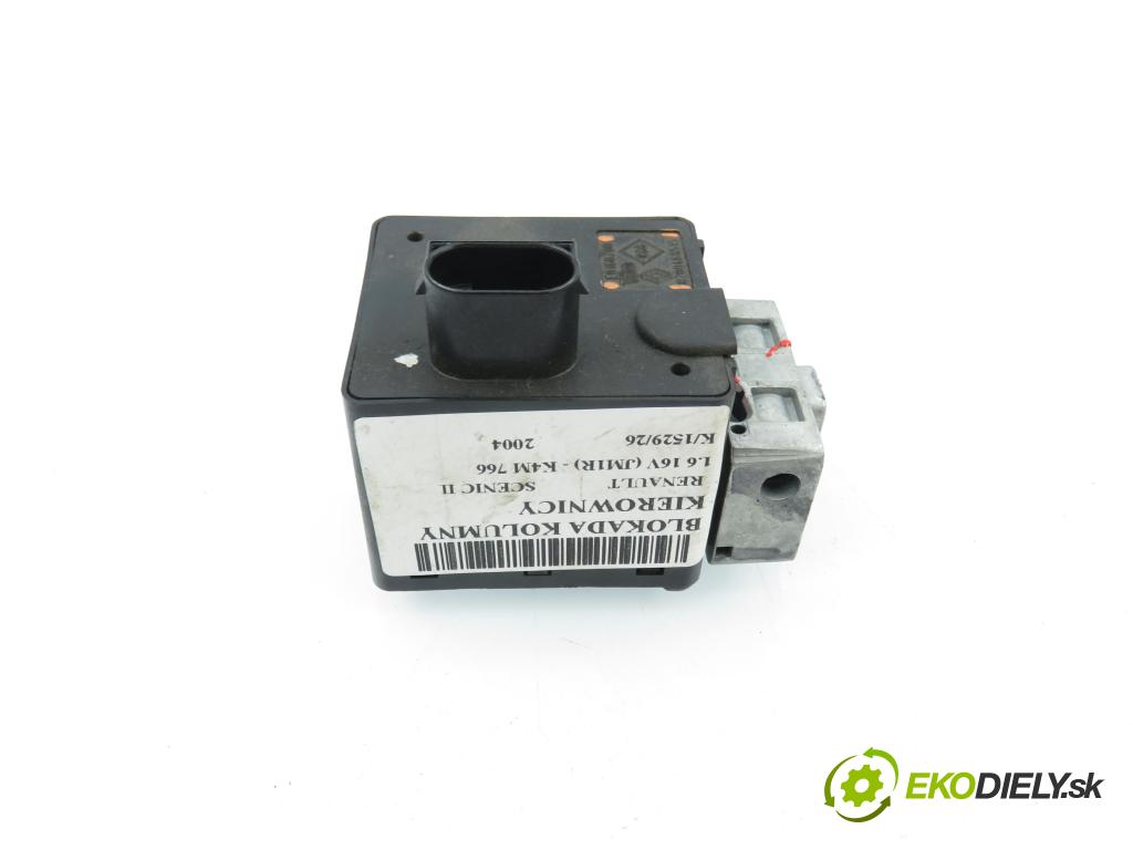 RENAULT SCENIC II (JM0/1_) MINIVAN 2004 82,00 1.6 16V (JM1R) 112 - K4M 766 1598,00 blokáda tyče volantu 8200468515 ; E0160200