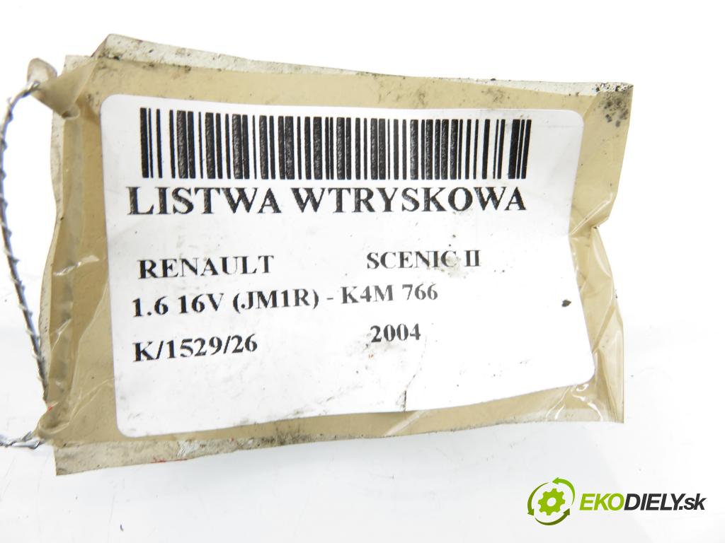RENAULT SCENIC II (JM0/1_) MINIVAN 2004 82,00 1.6 16V (JM1R) - K4M 766 1598,00 Lišta vstrekovacia H132259 ; ITGM60 ; 8200135504E (Vstrekovacia lišta)