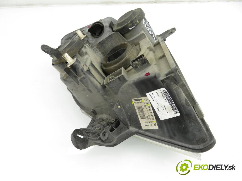 OPEL MERIVA A nadwozie wielkoprzestrzenne (MPV) (X03) MINIVAN 2004 74,00 1.6 16V - Z 16 XE 1598,00 Svetlo PP 93321053 ; 89308560