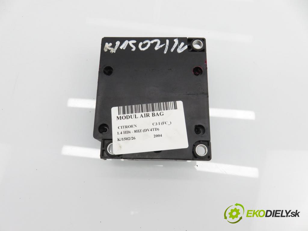 CITROEN C3 I (FC_) HB 2004 50,00 1.4 HDi - 8HZ (DV4TD) 1398,00 MODUL air BAG 9663382180