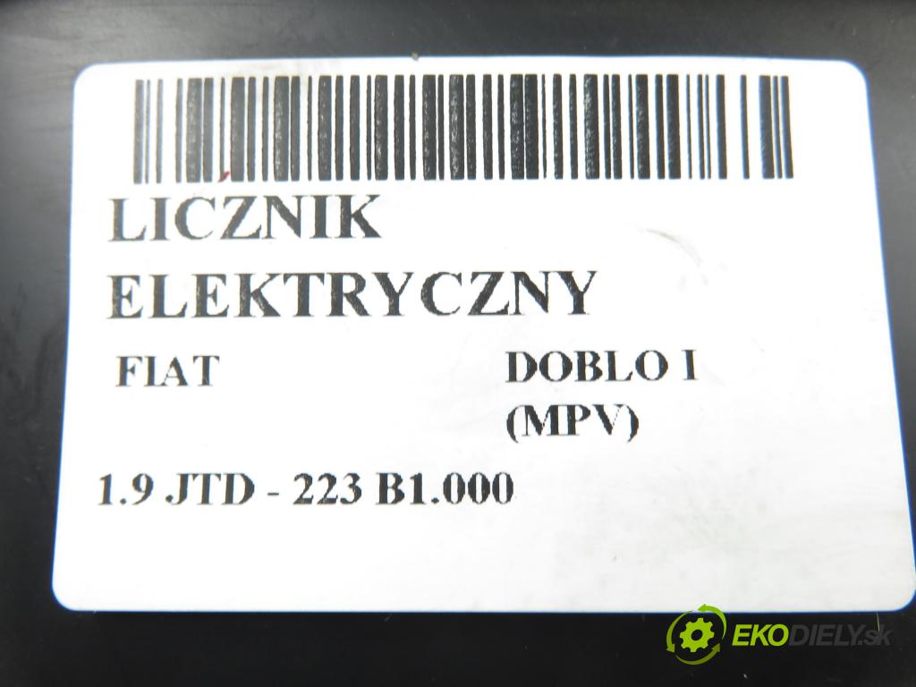 FIAT DOBLO nadwozie wielkoprzestrzenne (MPV) (119_, 223_) KOMBIVAN 2003 77,00 1.9 JTD - 223 B1.000 1910,00 Prístrojovka elektrický 51727192
