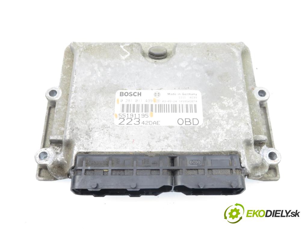 FIAT DOBLO nadwozie wielkoprzestrzenne (MPV) (119_, 223_) KOMBIVAN 2003 77,00 1.9 JTD - 223 B1.000 1910,00 Riadiaca jednotka Motor 0281011499 ; 55191195