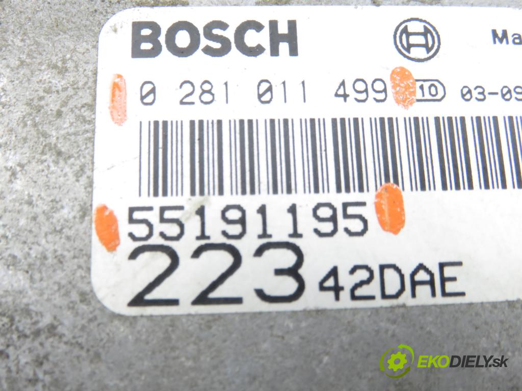 FIAT DOBLO nadwozie wielkoprzestrzenne (MPV) (119_, 223_) KOMBIVAN 2003 77,00 1.9 JTD - 223 B1.000 1910,00 Riadiaca jednotka Motor 0281011499 ; 55191195