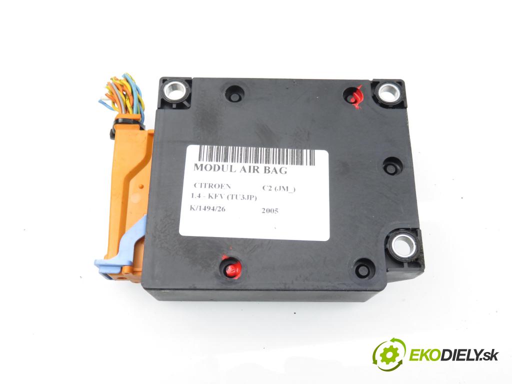 CITROEN C2 (JM_) HB 2005 50,00 1.4 - KFV (TU3JP) 1360,00 MODUL air BAG 9656888880