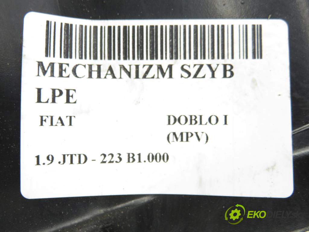 FIAT DOBLO nadwozie wielkoprzestrzenne (MPV) (119_, 223_) KOMBIVAN 2003 77,00 1.9 JTD - 223 B1.000 1910,00 Mechanizmus okien 51704763