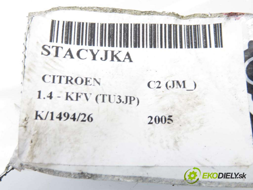 CITROEN C2 (JM_) HB 2005 50,00 1.4 - KFV (TU3JP) 1360,00 spinačka N0502455 ; 9652781780 (Spínacia skrinka)