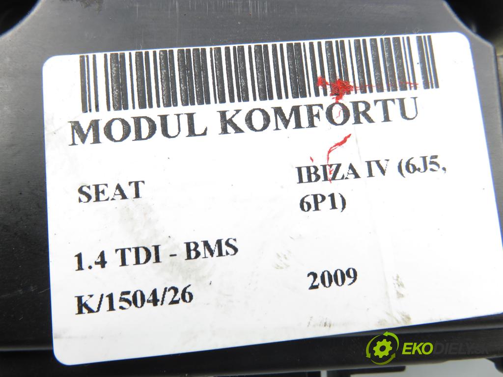 SEAT IBIZA IV (6J5, 6P1) HB 2009 59,00 1.4 TDI - BMS 1422,00 MODUL komfortu 6R0937086 ; A2C53211073 ; 5WK49423B