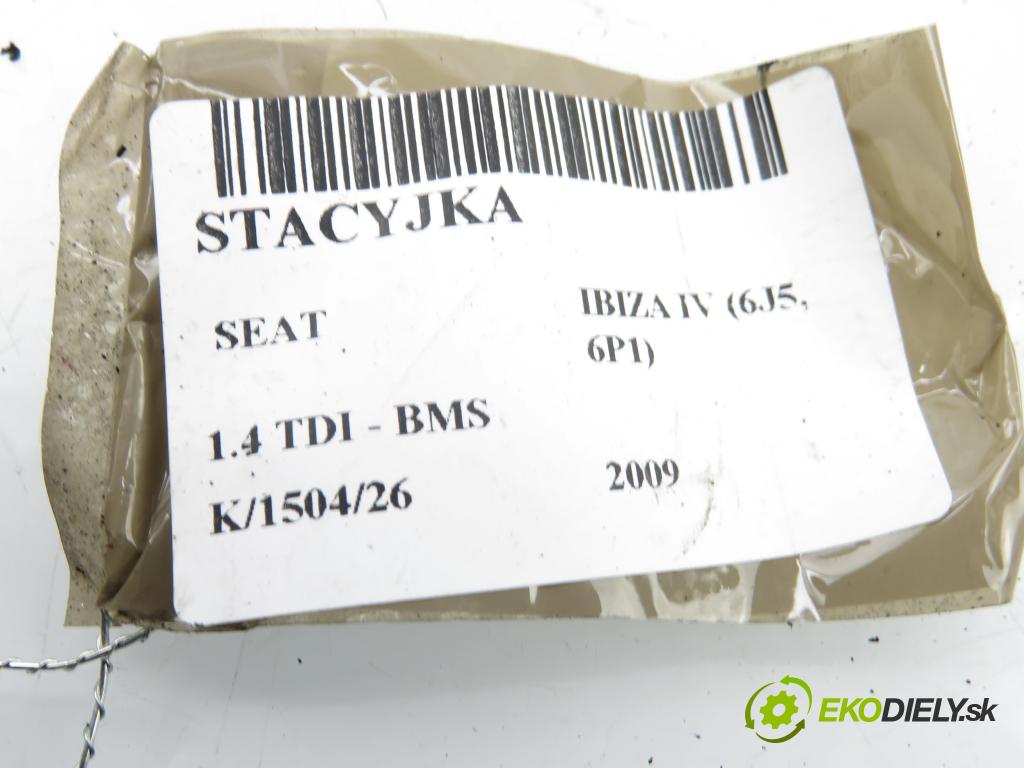 SEAT IBIZA IV (6J5, 6P1) HB 2009 59,00 1.4 TDI - BMS 1422,00 spinačka 4B0905851C (Spínacia skrinka)