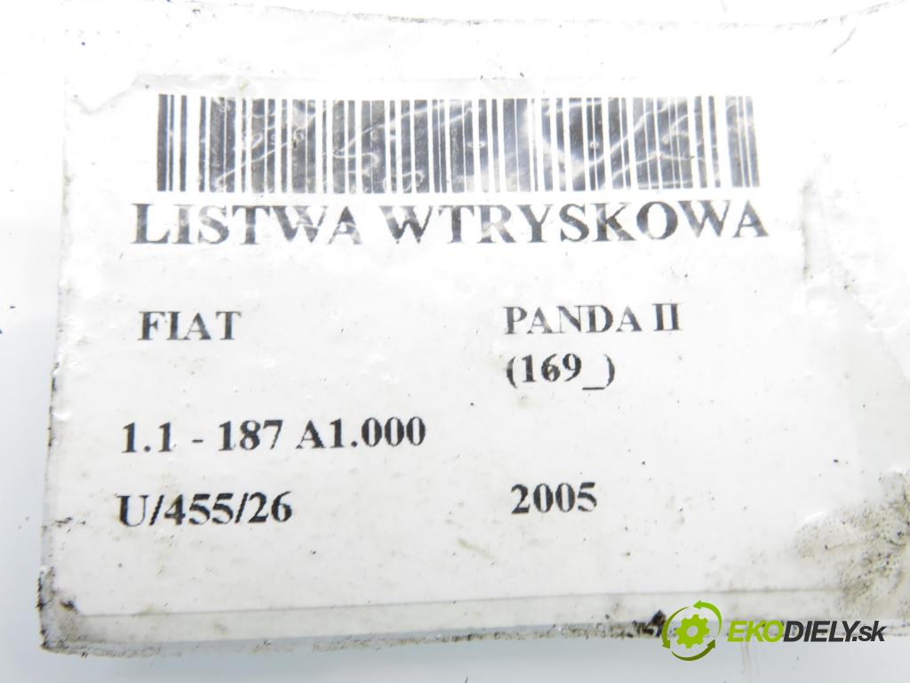 FIAT PANDA (169_) HB 2005 40,00 1.1 54 - 187 A1.000 1108,00 lišta vstřikovací IWP095 ; 3219018301 (Vstřikovací lišta)