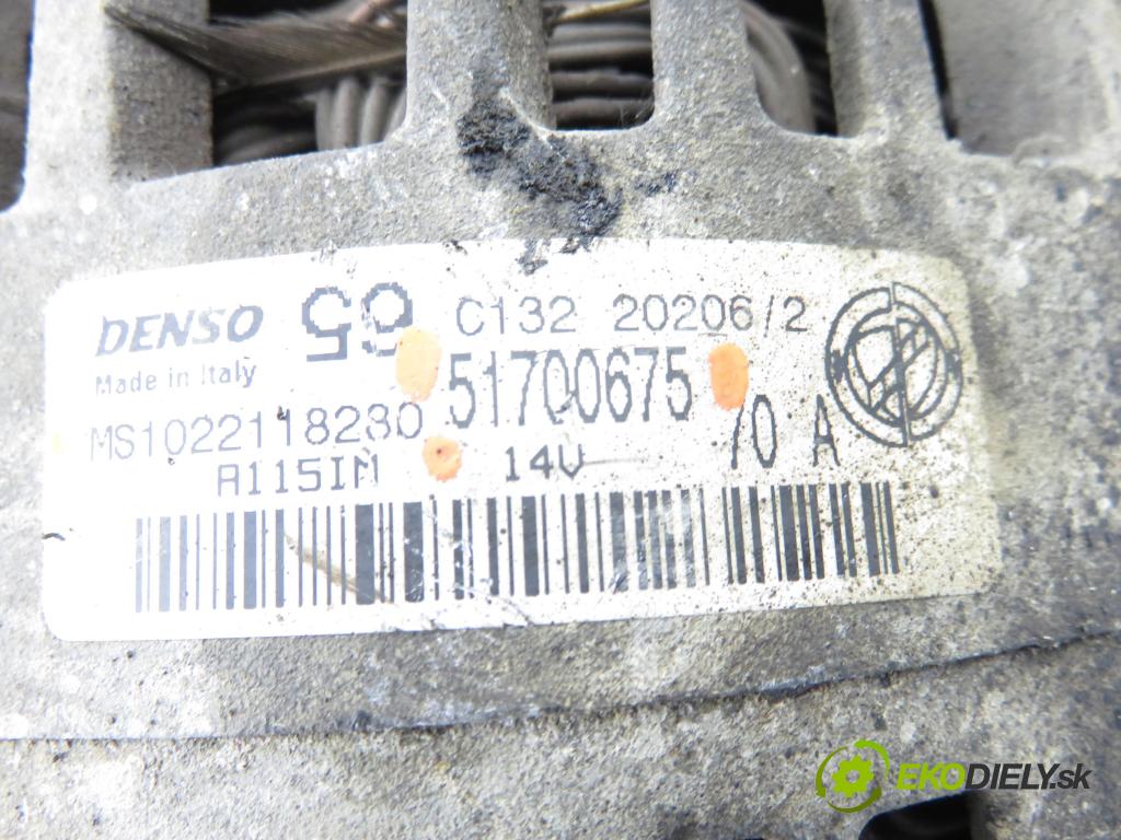 FIAT PANDA (169_) HB 2005 40,00 1.1 54 - 187 A1.000 1108,00 Alternátor 51700675 ; MS1022118280 (Alternátor)