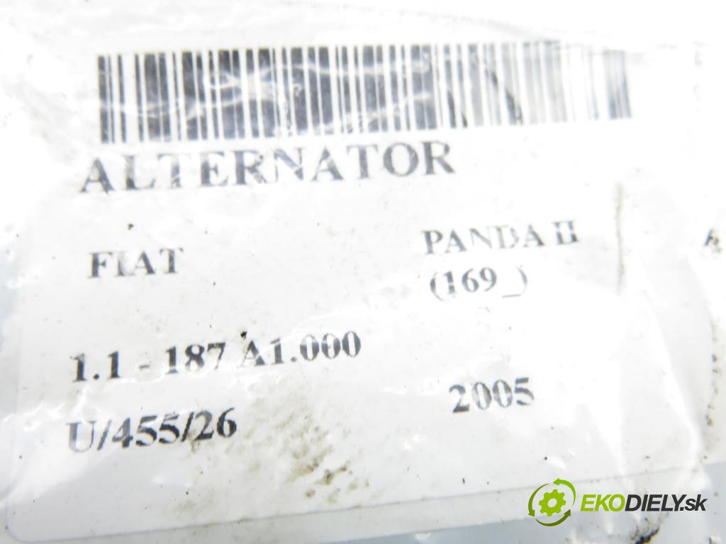 FIAT PANDA (169_) HB 2005 40,00 1.1 54 - 187 A1.000 1108,00 Alternátor 51700675 ; MS1022118280 (Alternátor)