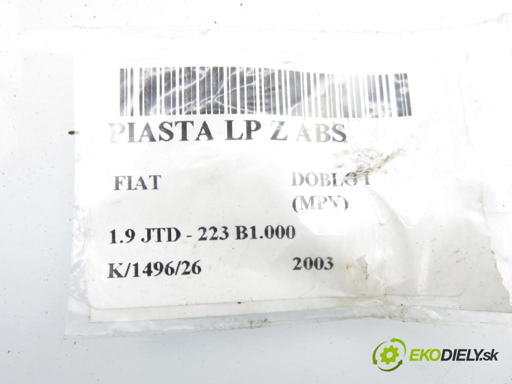 FIAT DOBLO nadwozie wielkoprzestrzenne (MPV) (119_, 223_) KOMBIVAN 2003 77,00 1.9 JTD - 223 B1.000 1910,00 náboj LP ABS