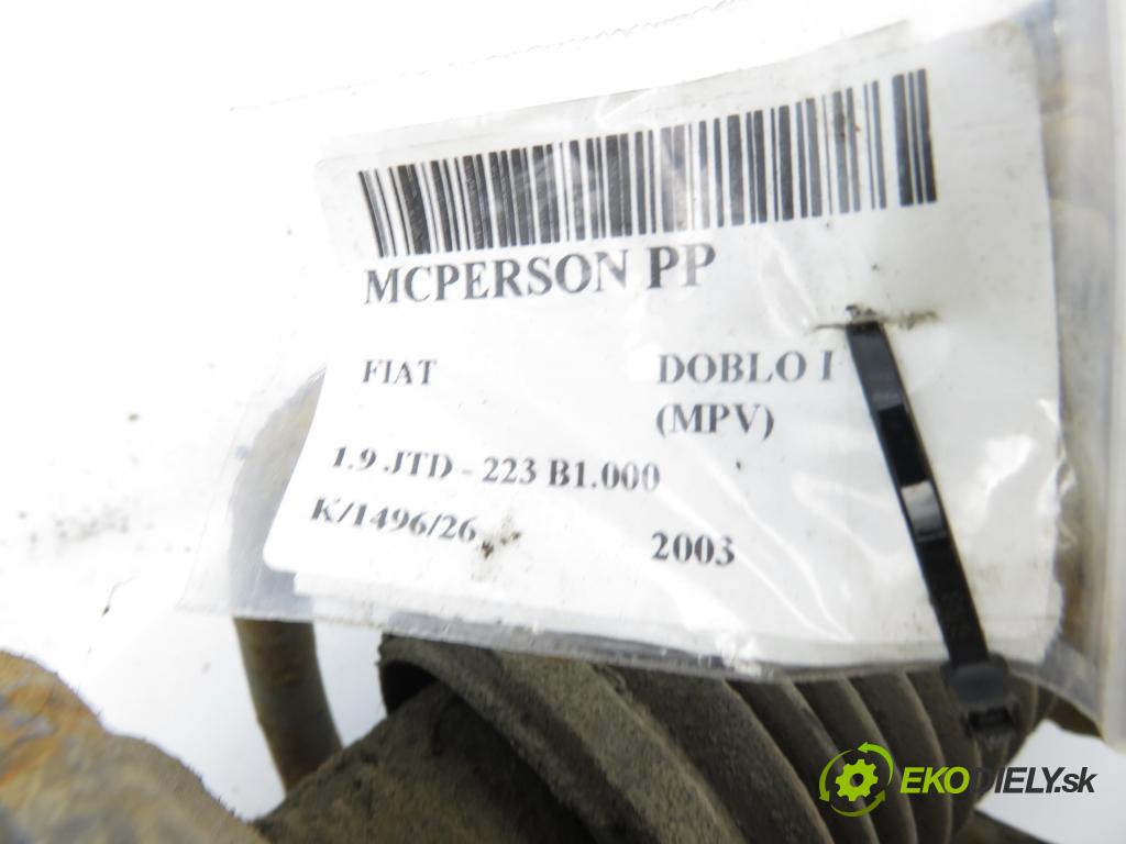 FIAT DOBLO nadwozie wielkoprzestrzenne (MPV) (119_, 223_) KOMBIVAN 2003 77,00 1.9 JTD - 223 B1.000 1910,00 MCPERSON PP