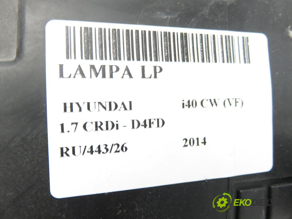HYUNDAI i40 CW (VF) KOMBI 2014 100,00 1.7 CRDi 136 - D4FD 1685,00 Svetlo LP