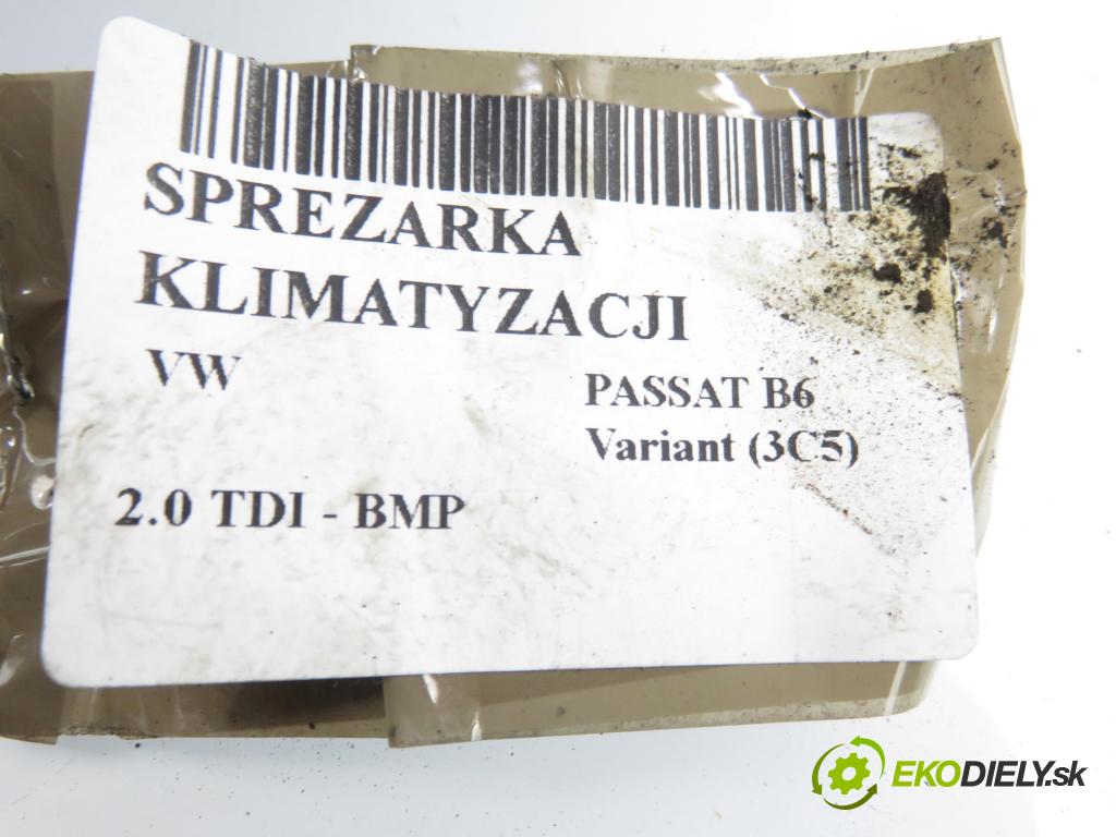 VW PASSAT B6 Variant (3C5) KOMBI 2006 103,00 2.0 TDI PD 8V 140 - BMP 1968,00 KOMPRESOR: klimatizácie 5Q0816803 ; 4471506912 (Kompresor klimatizácie)