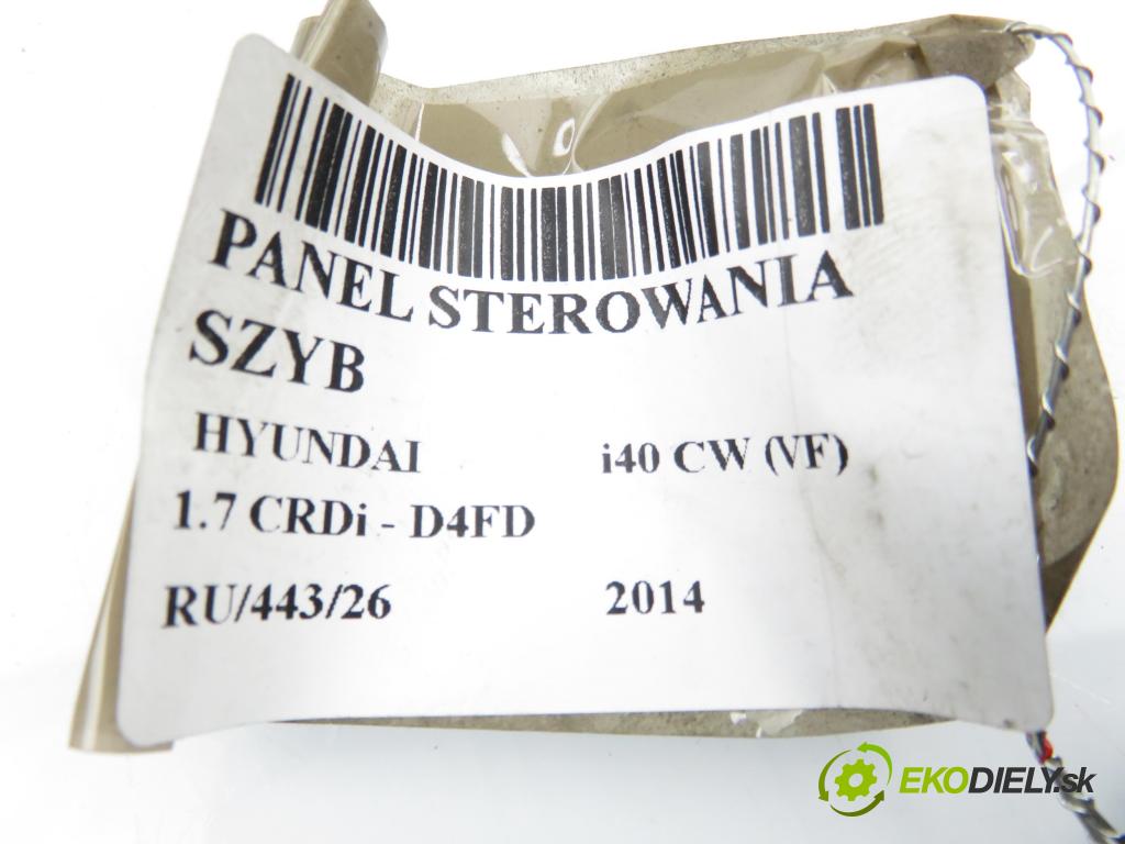 HYUNDAI i40 CW (VF) KOMBI 2014 100,00 1.7 CRDi 136 - D4FD 1685,00 Panel ovládania okien 935703Z000