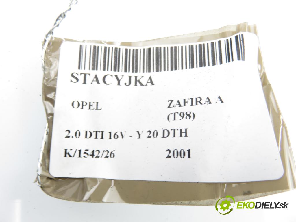 OPEL ZAFIRA A Nadwozie Wielkopojemne (MPV) (T98)  MINIVAN 2001 74,00 2.0 DTI 16V 101 - Y 20 DTH 1995,00 spinačka 24445098 ; 5WK4763 ; 90589313 (Spínacia skrinka)