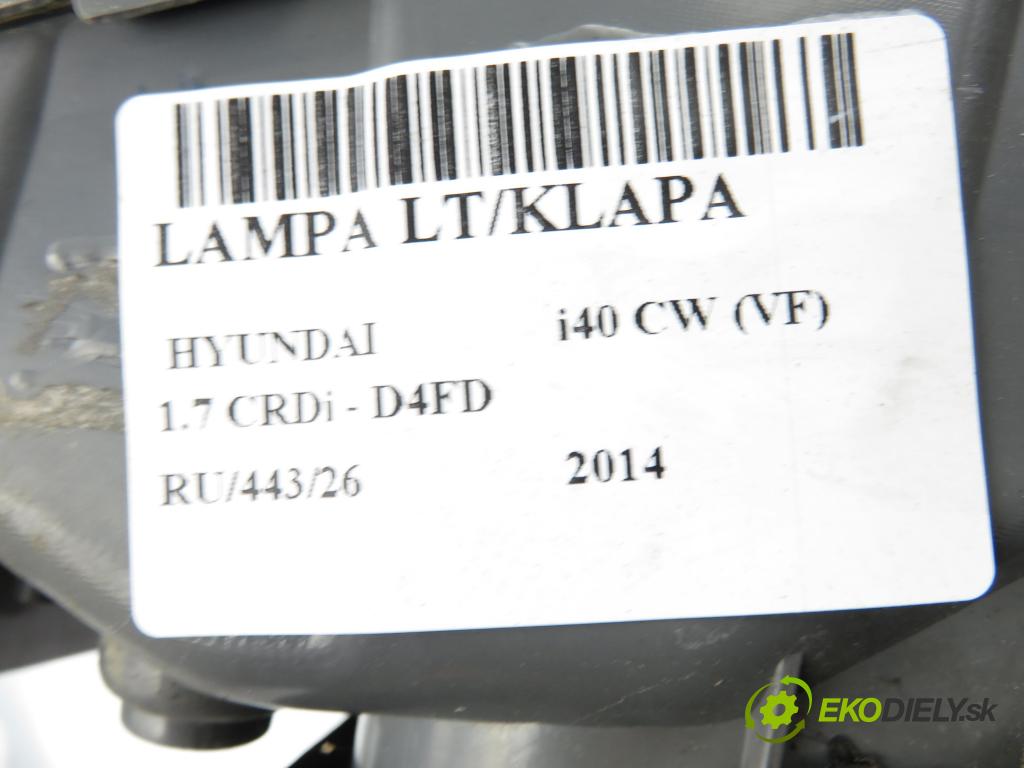 HYUNDAI i40 CW (VF) KOMBI 2014 100,00 1.7 CRDi 136 - D4FD 1685,00 Svetlo ľavé zadné kufor 924033Z001