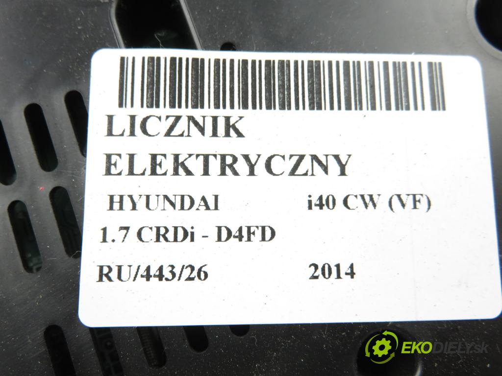 HYUNDAI i40 CW (VF) KOMBI 2014 100,00 1.7 CRDi 136 - D4FD 1685,00 Prístrojovka elektrický 940113Z015 ; 11002744100H