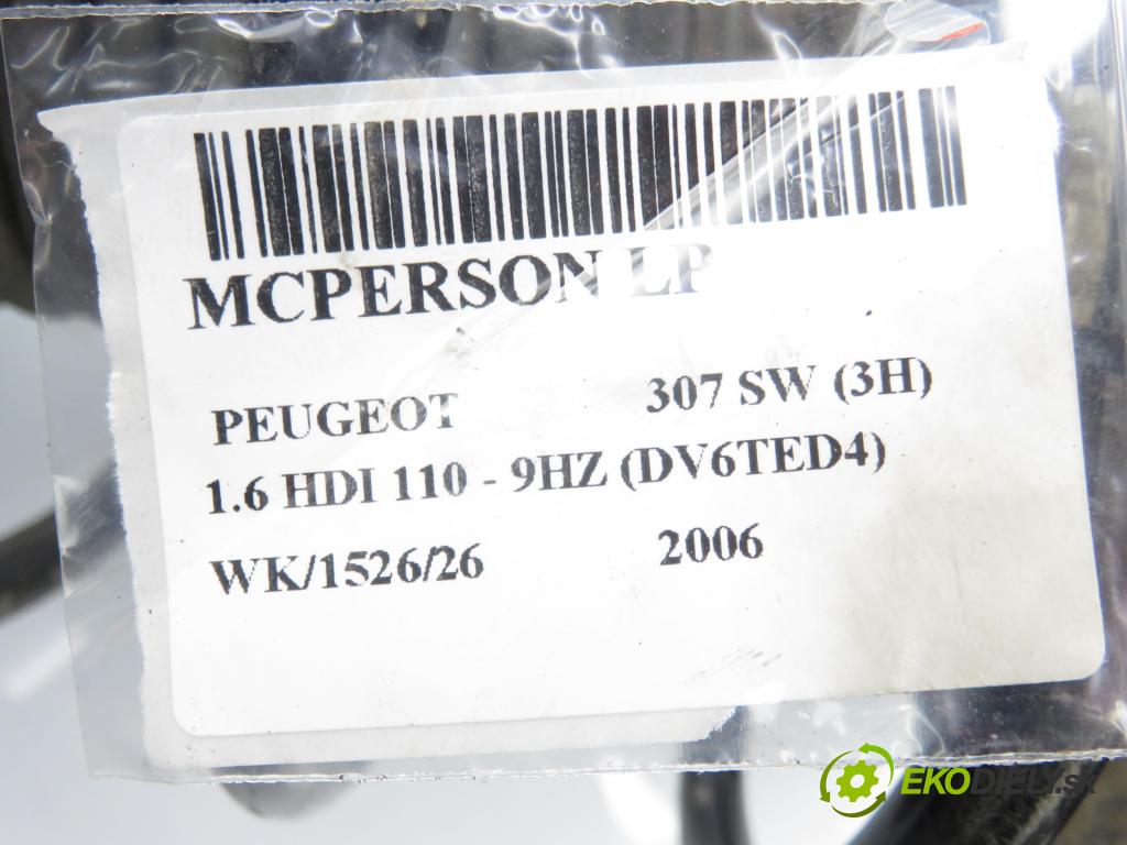 PEUGEOT 307 SW (3H) KOMBI 2006 80,00 1.6 HDI 110 - 9HZ (DV6TED4) 1560,00 MCPERSON LP