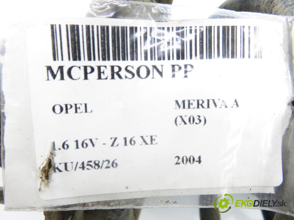 OPEL MERIVA A nadwozie wielkoprzestrzenne (MPV) (X03) MINIVAN 2004 74,00 1.6 16V - Z 16 XE 1598,00 MCPERSON PP