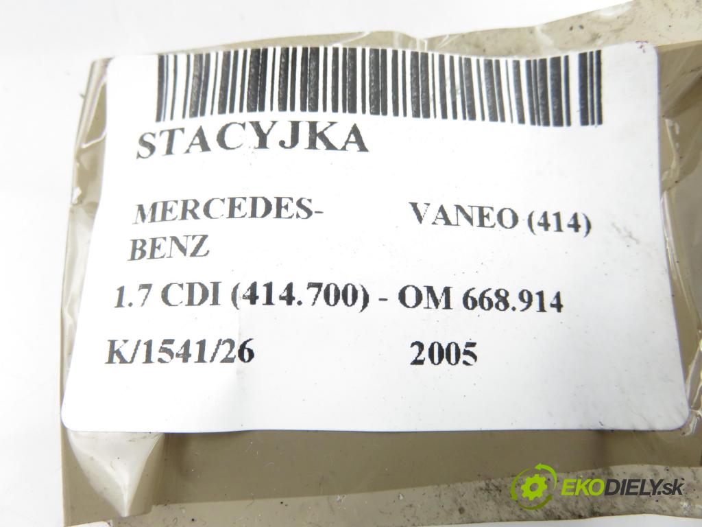 MERCEDES-BENZ VANEO (414) MINIVAN 2005 67,00 1.7 CDI (414.700) - OM 668.914 1689,00 spinačka (Spínacia skrinka)